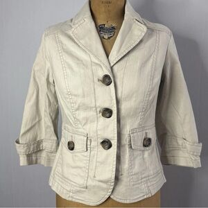 Coldwater Creek Beige Blazer Jacket